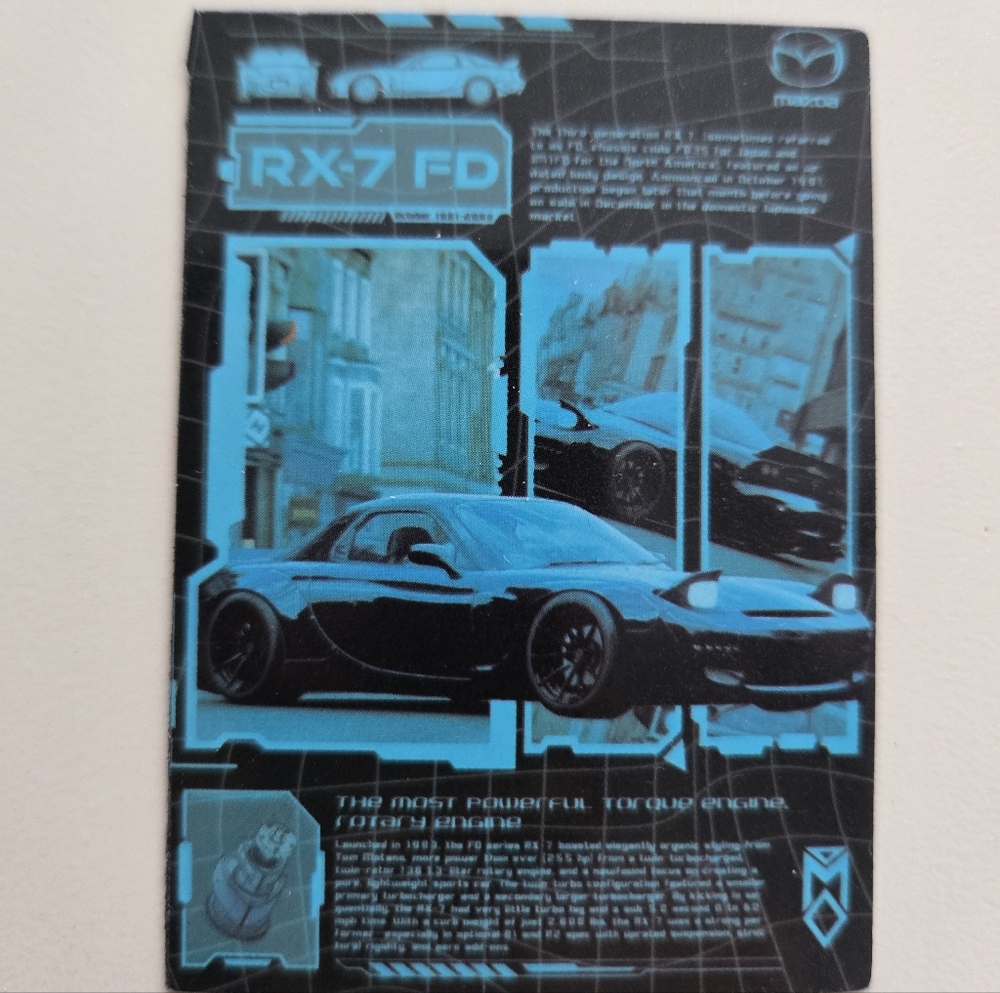 Mazda RX-7 FD Custom Poster Magnet